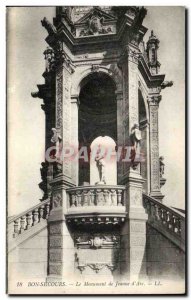 Old Postcard Bon Secours Monument Jeanne d & # 39arc