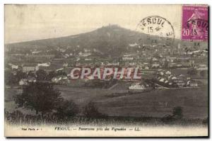 Postcard Old Vesoul Panorama taken Vineyards