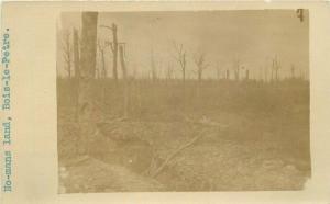 Bois-le-Petre C-1919 WW1 France Military RPPC Photo Postcard No-Mans Land 3923