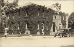 Rouses Point NY Custom House & Cars c1920 Real Photo Postcard