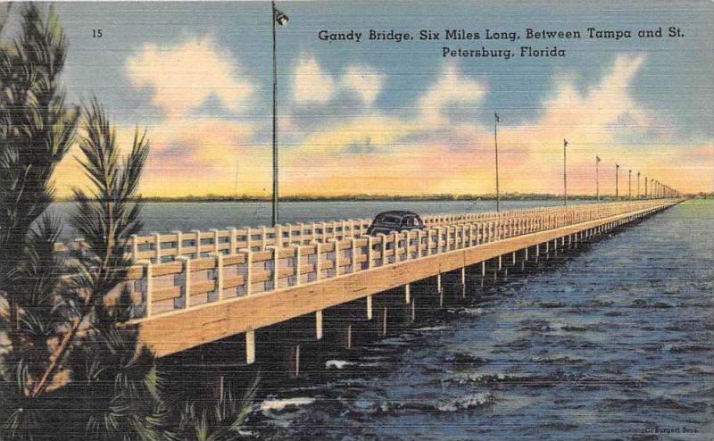 9709 Gandy Bridge, Six Miles Long, between Tampa and St. Petersburg, Fla.