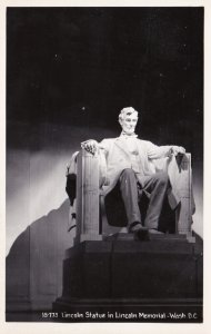 Washington D C Lincoln Monument Lincoln Statue Real Photo