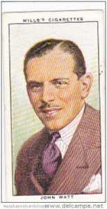 Wills Cigarette Card Radio Personalities 2nd Series No 1 John Watt