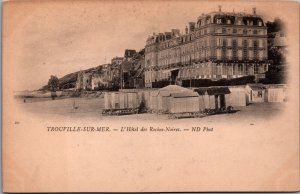 France Trouville Sur Mer L'Hotel des Roches Noires Vintage Postcard C186