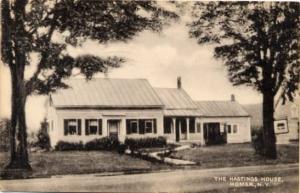 Hastings House Gift Shop - Homer NY - pm 1952 - signed by Mr Hastings