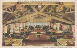 Canyon Hotel Lounge Yellowstone National Park Curteich