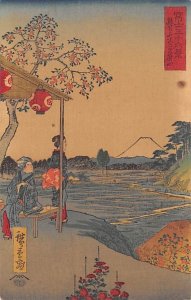 Woman by water Japan Unused 