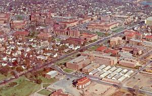 IN - West Lafayette. Purdue University, Aerial View of Campus