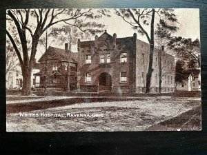 Vintage Postcard 1907-1915 White Hospital East Main Street Ravenna Ohio 