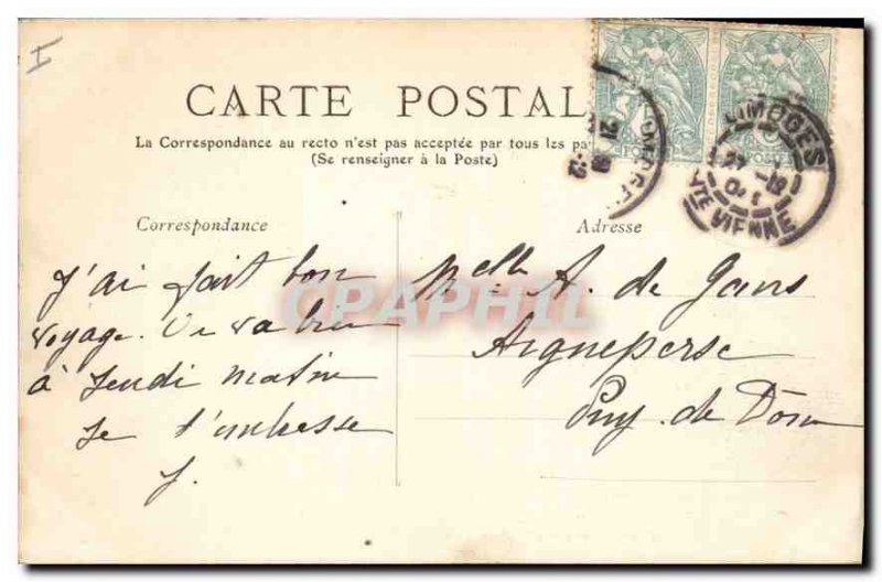 Postcard Ancient Ruins Haute Vienne Chalucet