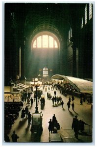 c1960s Interior View Sunlight Pennsylvania R.R Terminal New York City  Postcard 