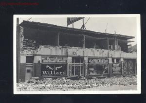 RPPC LONG BEACH CALIFORNIA EARQUAKE DISASTER 1933 STORES REAL PHOTO POSTCARD