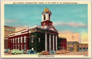 Plymouth Congregational Church Metropolitan Area Seattle Washington WA Postcard