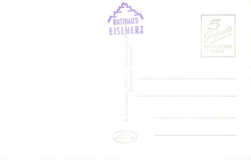 Austria Eisenerz photo postcard