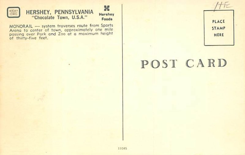Monorail Hershey, Pennsylvania PA