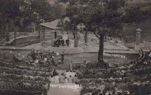 RPPC AMPITHEATRE CAMP JOHN HAY PHILIPPINES REAL PHOTO POSTCARD (c. 1910) !!