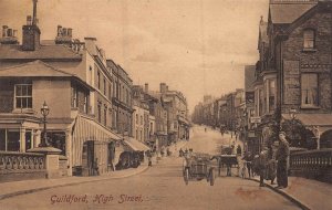 GUILDFORD SURREY ENGLAND~WHITE ROSE OIL WAGON ON HIGH STREET~FRITH'S POSTCARD