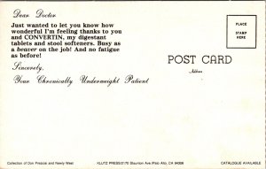 Advertising Convertin Digestive Tablets Reproduction Modern Postcard W43