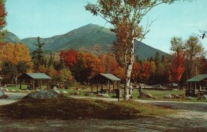 Postcard Pitman Campground At Baxter State Park In Shadow Of Mt. Katahdin Maine