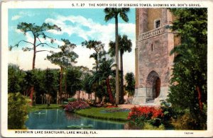 Florida Lake Wales The Singing Tower North Side Showing Mr Bok's Grave C...
