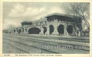 The Sequoyah, Syracuse, KS, Kansas, USA Train Railroad Station Depot 1945 