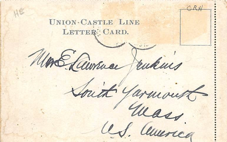 Music Union Castle Mail Steamship Co. Union Castle Mail Steamship Co. Ship 