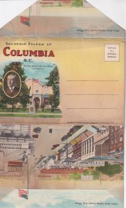 COLUMBIA, South Carolina, 1900-1910s; Souvenir Folder Postcard