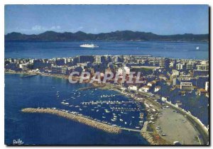 Modern Postcard The aerial Riviera Cannes million views of the Port and the b...