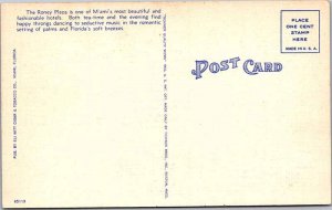 Postcard HOTEL SCENE Miami Beach Florida FL AN9963