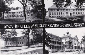 Iowa Vinton Iowa Braille and Sight Saiving School Multi View  Real Photo