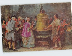 Postcard The Bell's First Note By J. L. G. Ferris, Philadelphia, Pennsylvania