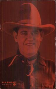 Cowboy Old West Movie Actor Exhibit Card LEO MALONEY #2