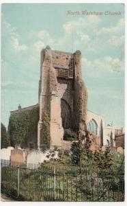 Norfolk; North Walsham Church PPC By Valentines, 1909 PMK, To Mr Page, Leeds