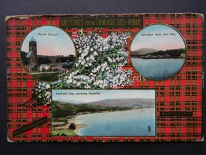 Isle of Arran GREETINGS FROM LAMLASH MacIntosh Tartan c1914 PC Raphael Tuck