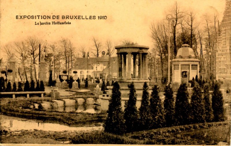 Belgium - Exposition Universelle de Bruxelles, 1910. Holandals Gardens