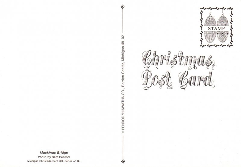 Christmas Macikinac Bridge,MI BIN