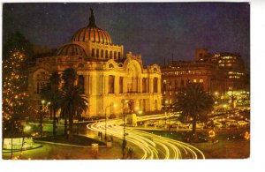 Palace of Fine Arts, Night View, Mexico, Used 1974, Museum