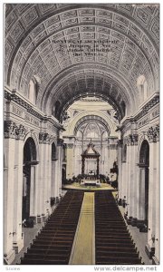 Interior view of st. James Cathedral, Quebec, Canada, PU-1917
