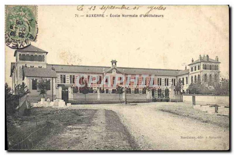 Old Postcard Auxerre Normal School for Teachers