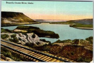 Postcard WATER SCENE Snake River Idaho ID AM6543