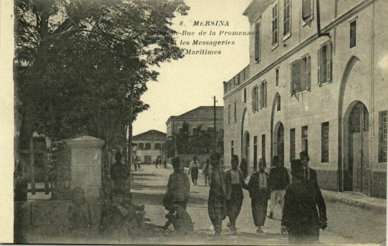 turkey, MERSIN MERSINA, Grande-Rue de la Promenade, Messagerie Maritime 1910s (2