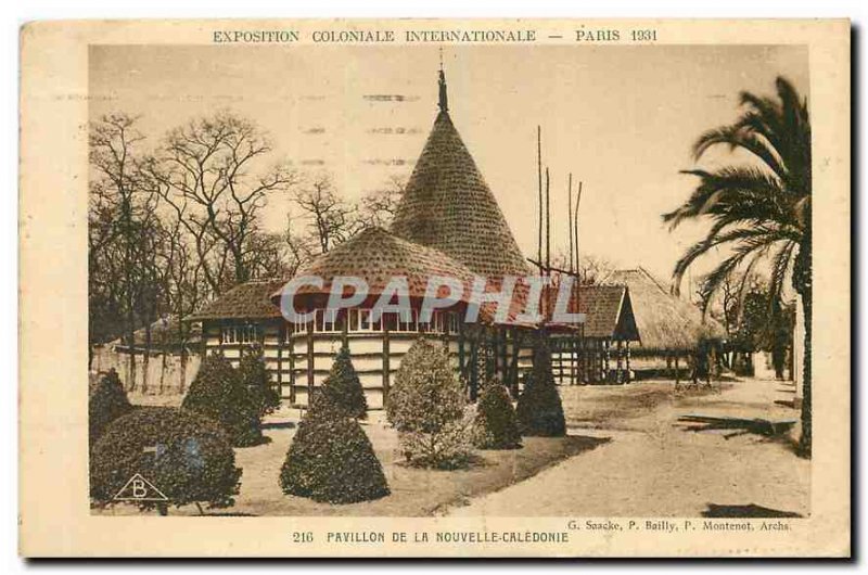 Old Postcard Pavilion of New Caledonia in 1931 Paris International Colonial E...