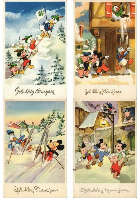 WALT DISNEY COLLECTION OF 300 CPA Mostly 1950-1965 Period (L3762)