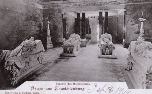 Vintage Postcard 1900's Inneres Des Mausoleums Gruss Aus Charlottenburg Germany