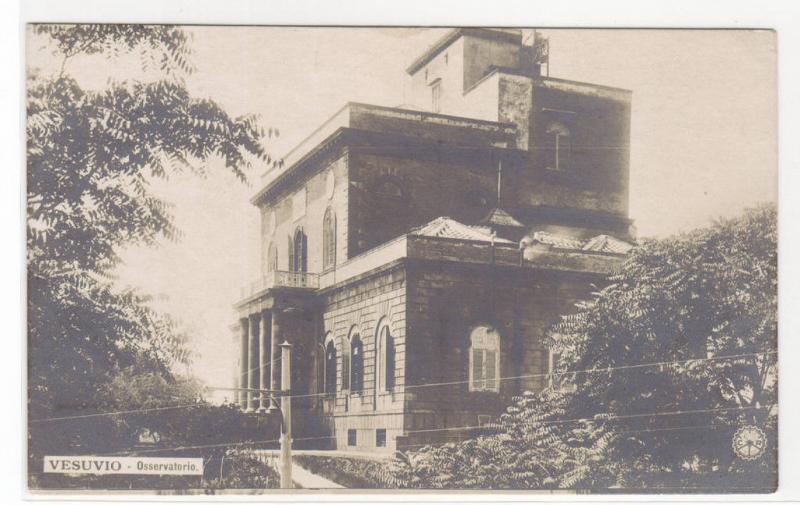 Vesuvio Osservatorio Observatory Naples Napoli Italy 1922 Real Photo postcard