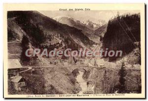 Old Postcard Tour major road Cols du Glandon in Saint Jean de Maurienne Arvan...