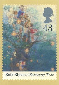 Enid Blyton Faraway Tree Book RMPQ Stamp Rare Postcard