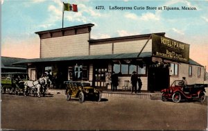 Postcard LaSoepresa Curio Store in Tijuana, Mexico Hotel de Paris Restaurant