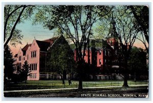 1912 State Normal School Exterior Building Winona Minnesota MN Vintage Postcard