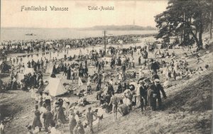 Germany Familienbad Wannsee Total Ansicht Vintage Postcard 04.64